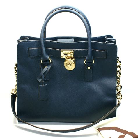 michael kors hamilton genuine leather tote|Michael Kors nouveau Hamilton bag.